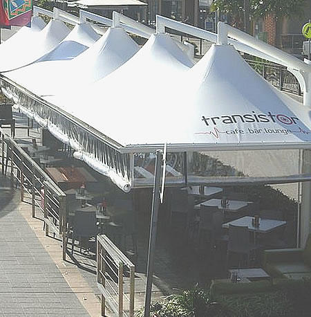 multi-post pool shade structures