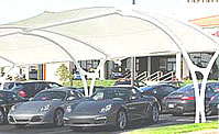 parking lot shades for restaurants