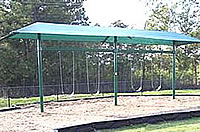 shaded swingsets for restaurants